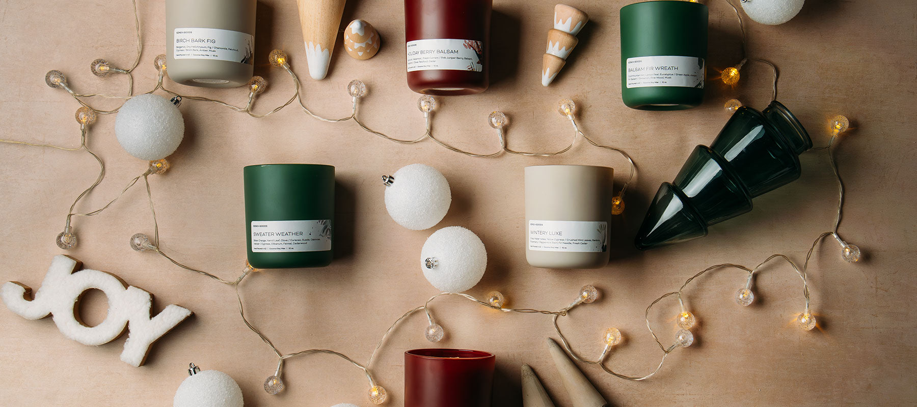 Winter SZN candle collection.