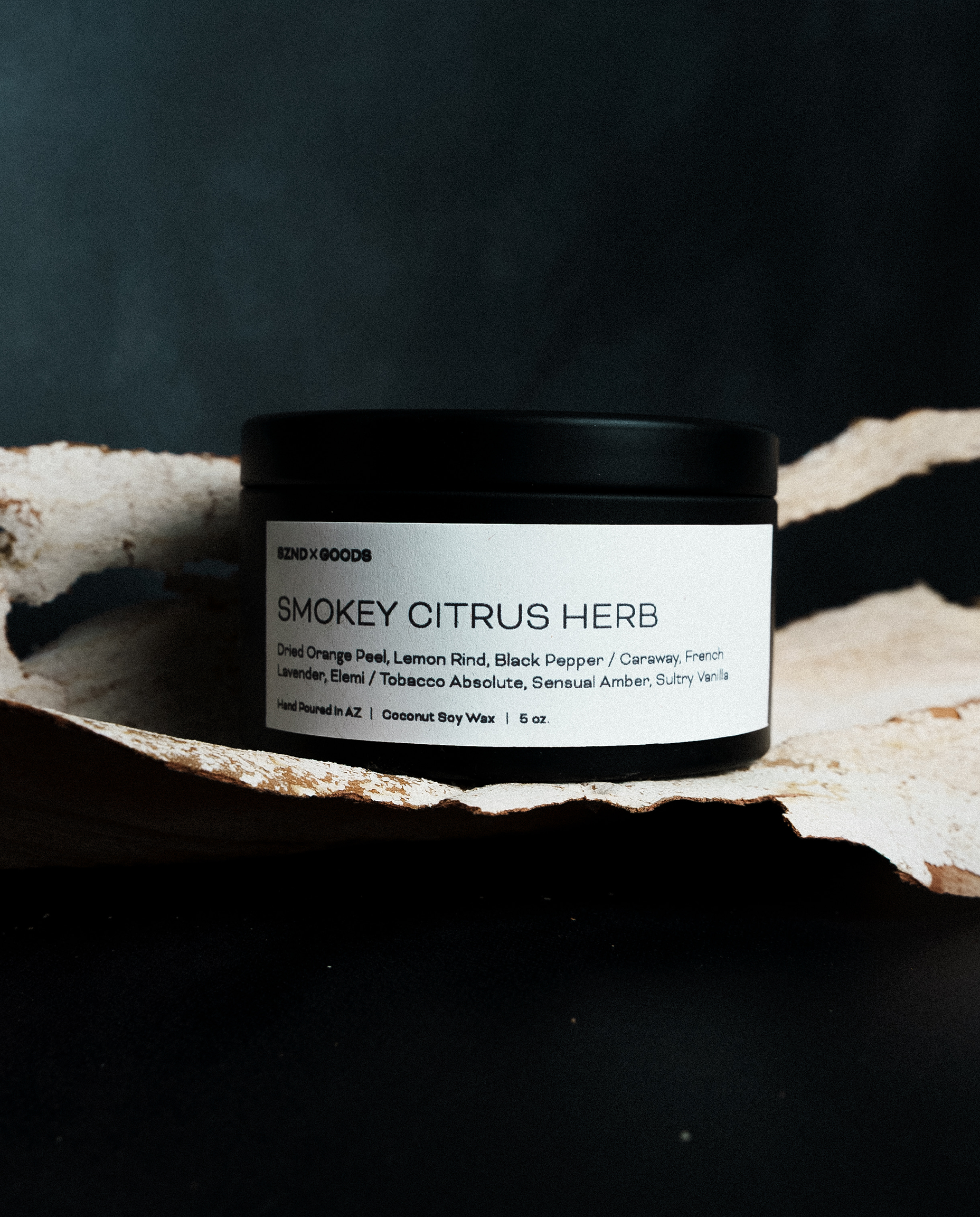 Smokey Citrus Herb Wick Candle