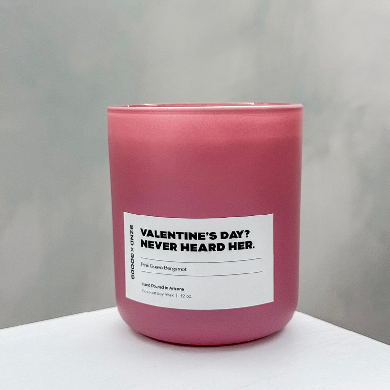 Pink Guava Bergamot Valentine's Day candle