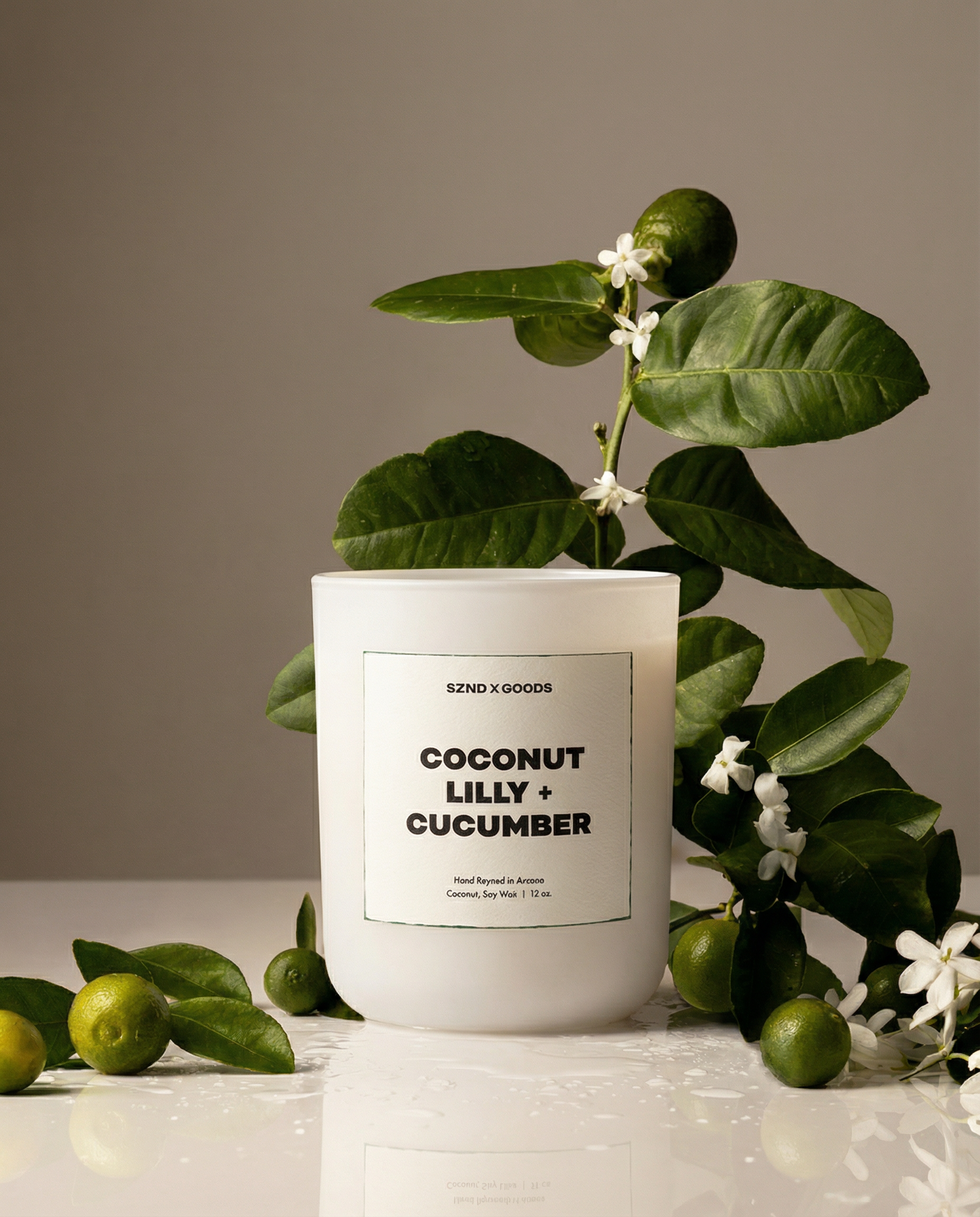 Coconut Lilly + Cucumber Wooden Wick Candle