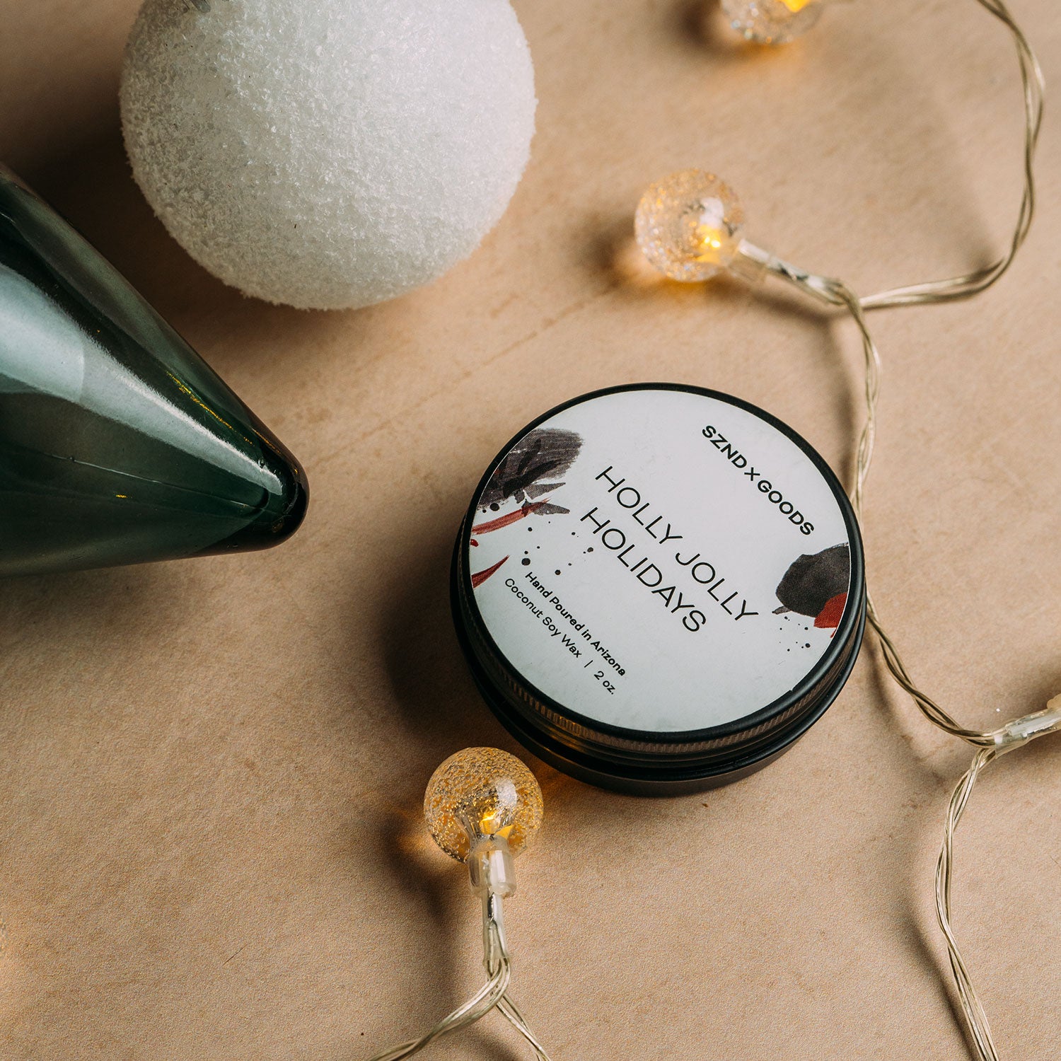 Holly Jolly Holidays 2oz candle.