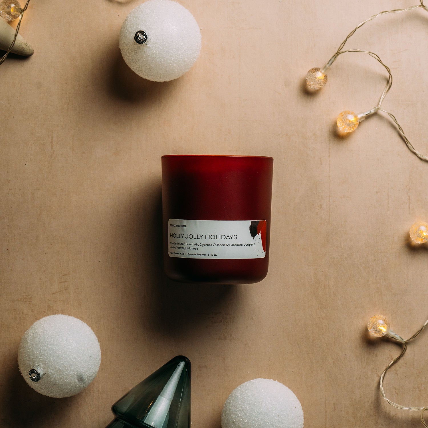 Holly Jolly Holidays 12oz candle.