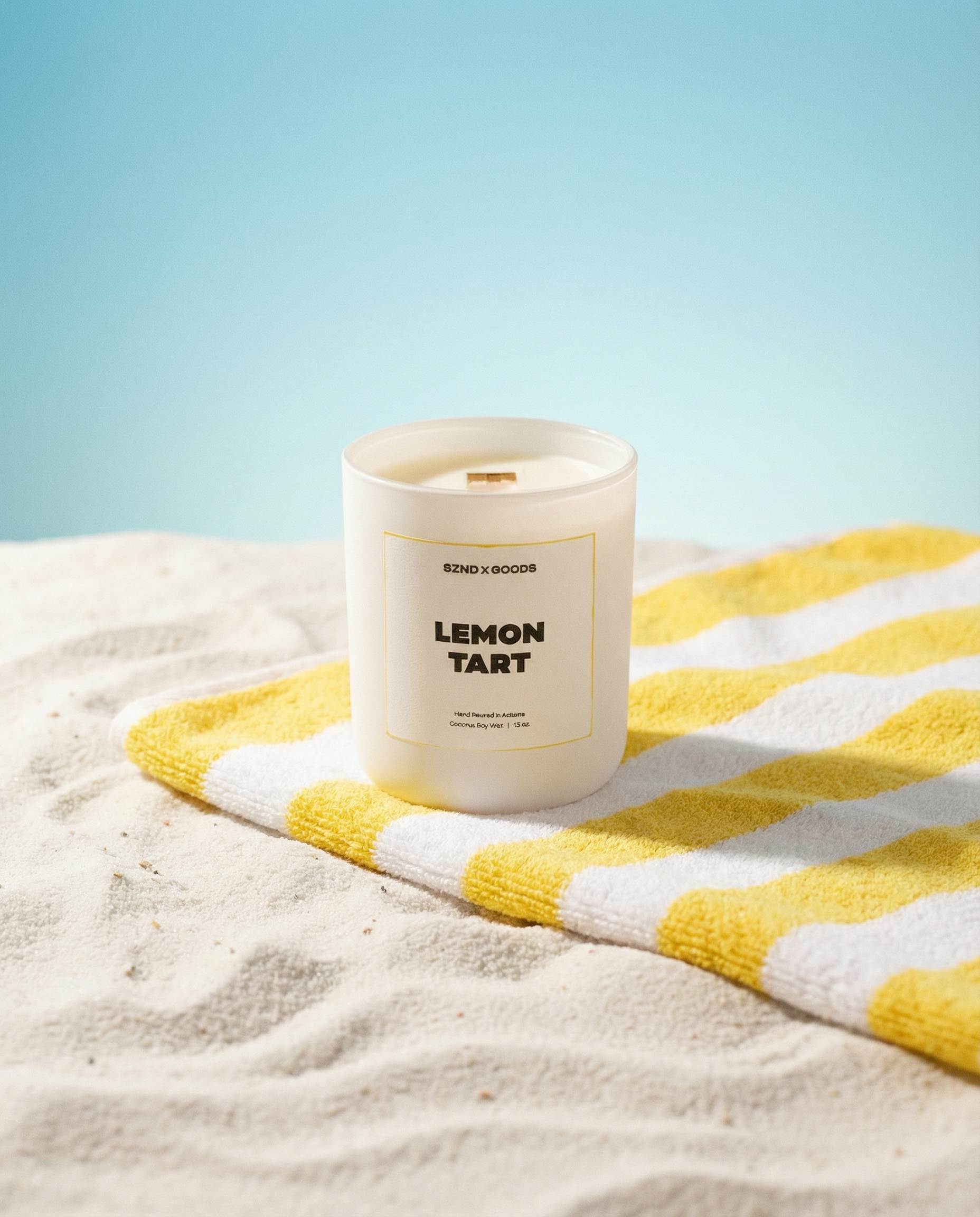 Lemon Tart Wooden Wick Candle