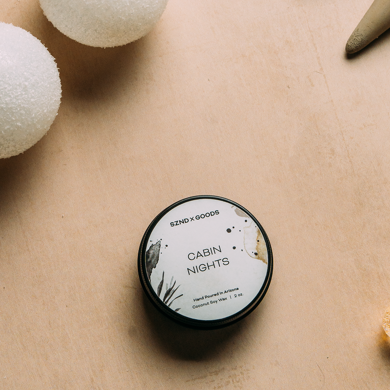 Cabin Nights Wooden Wick Candle