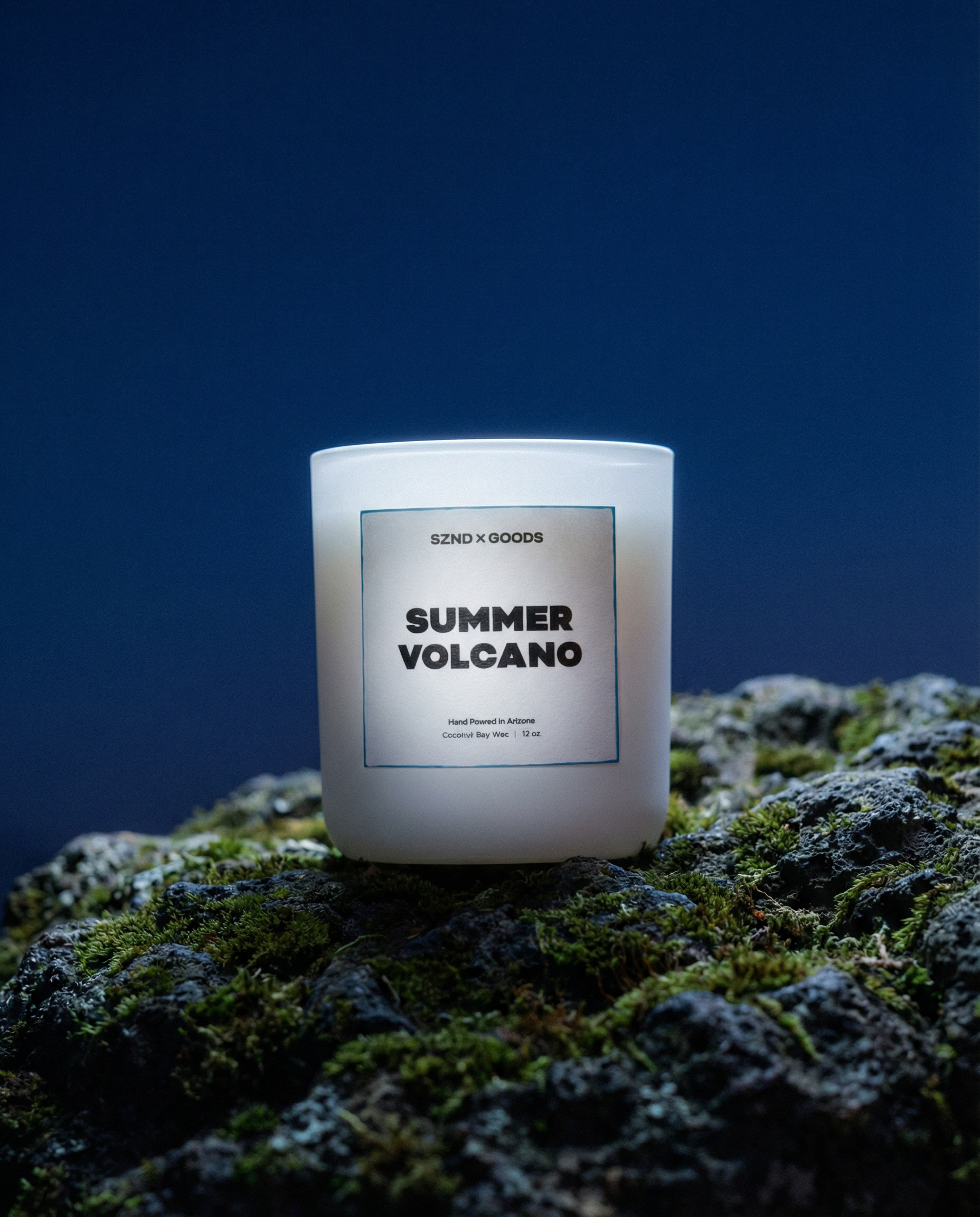 Summer Volcano Wooden Wick Candle