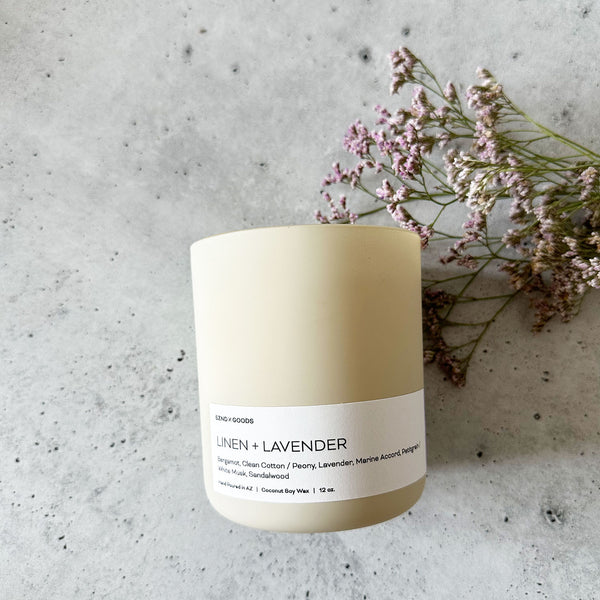 Linen and Lavendar is included in the candle bundle set