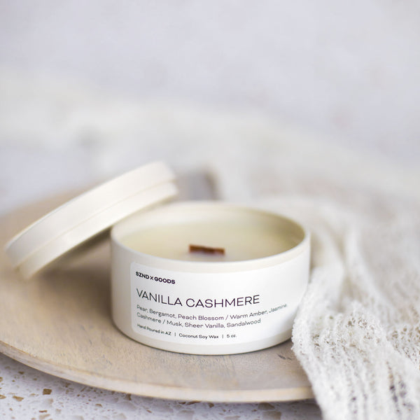 Vanilla Cashmere Wooden Wick Candle