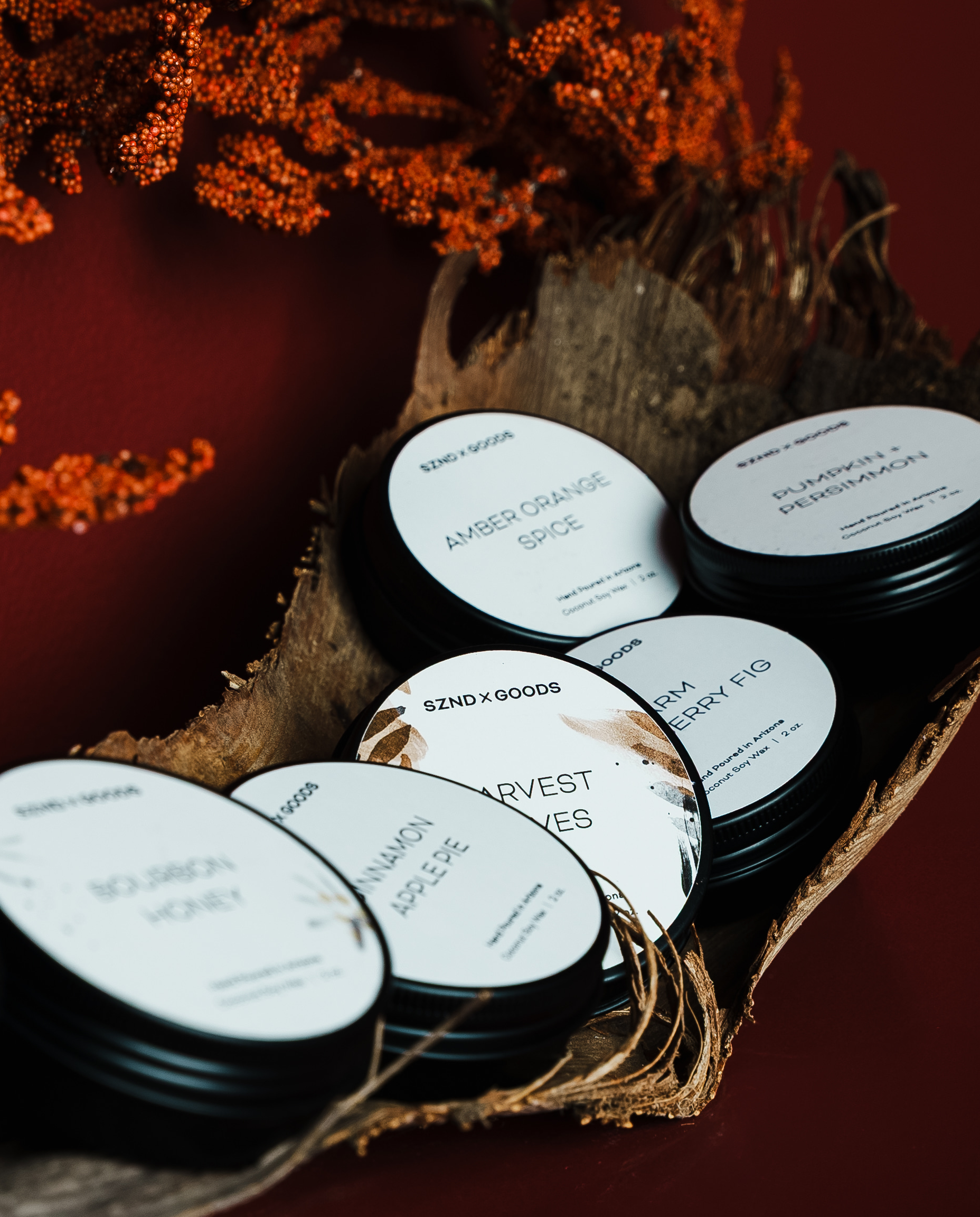 Fall Wooden Wick Candle Sampler Pack