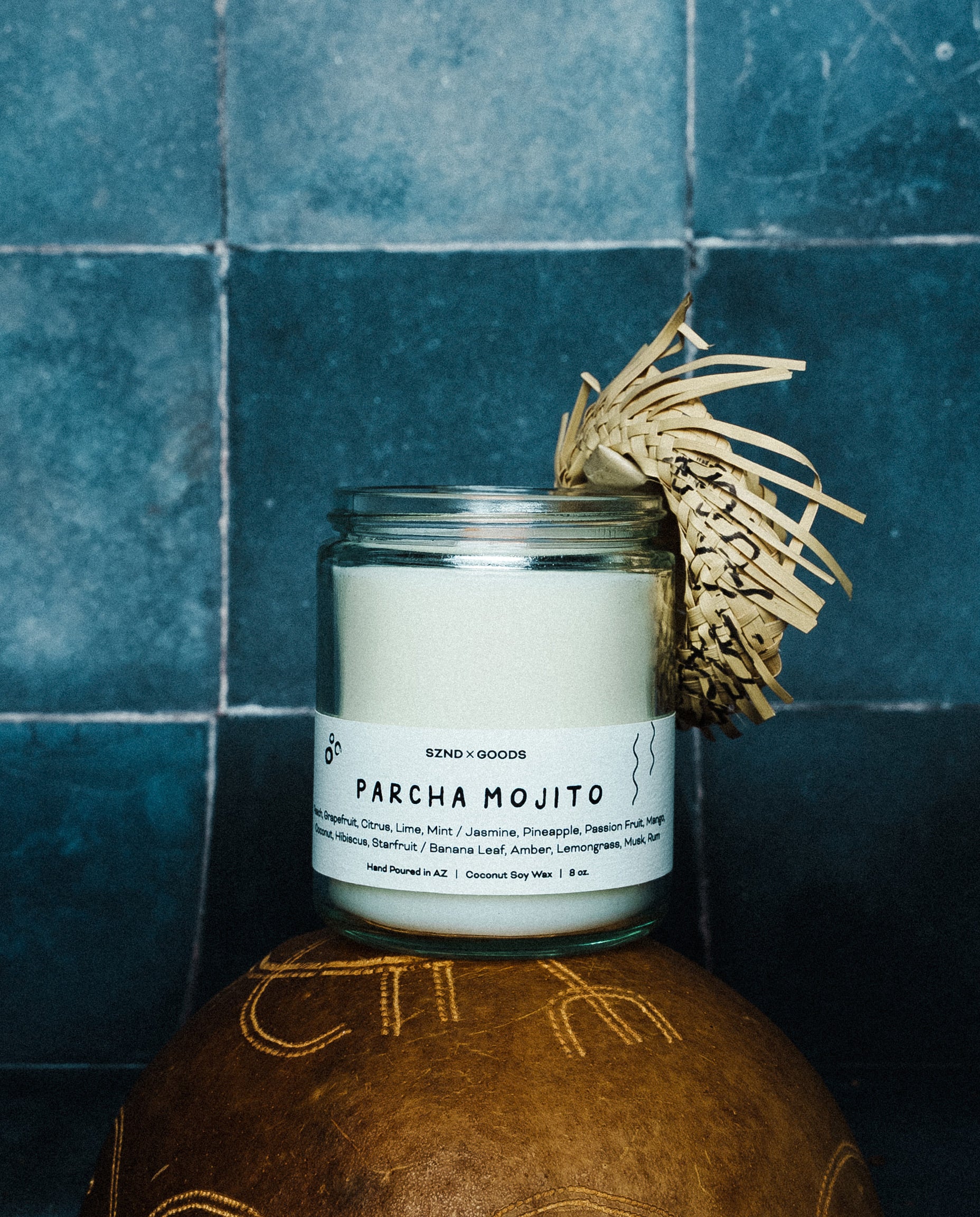 Parcha Mojito Wooden Wick Candle