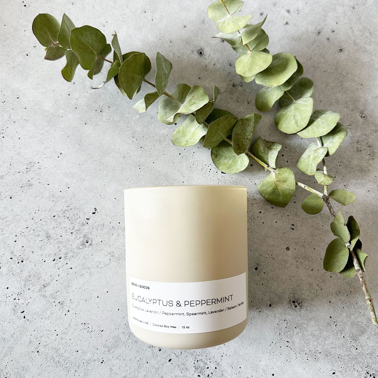 Eucalyptus and Peppermint has notes of lavendar, vanilla, and spearmint