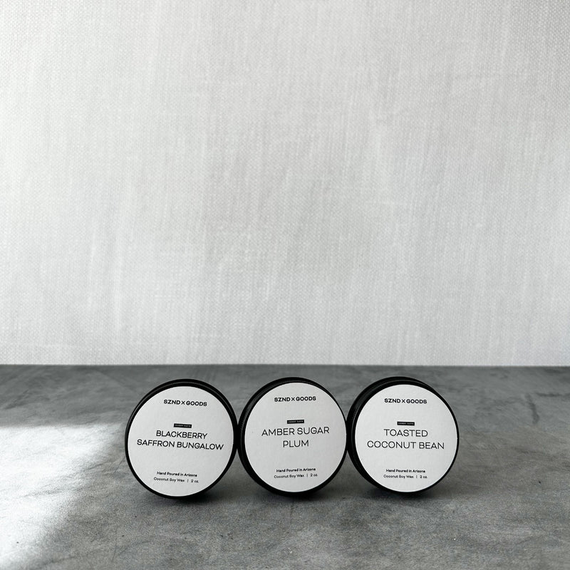 Candle travel tins for small spaces