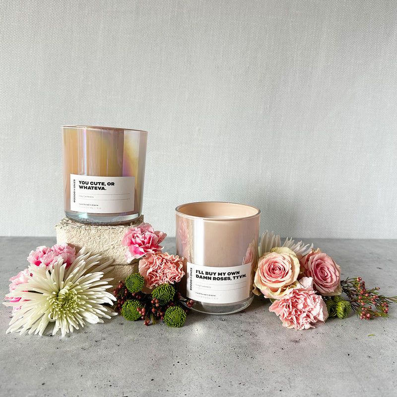 Styled Sexy Cashmere wooden wick candles