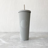 Gray diamond studded tumbler for your beverages